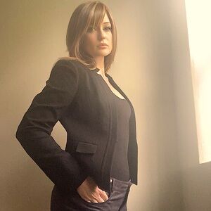 Calvin Klein Blazer, Extra Small, Mandarin Collar